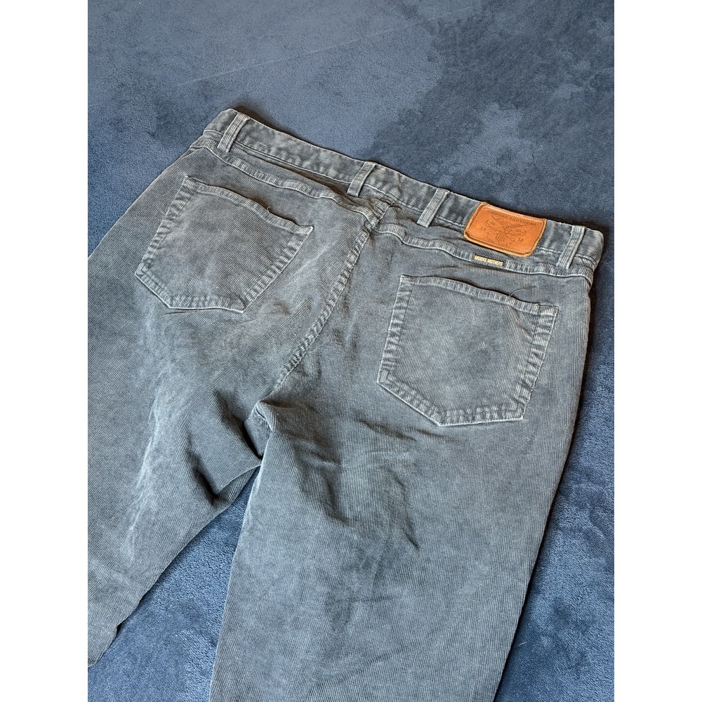 Brooks Brothers Pants Mens 34x29 Blue Corduroy Pleated Elliot Cuffed Trousers